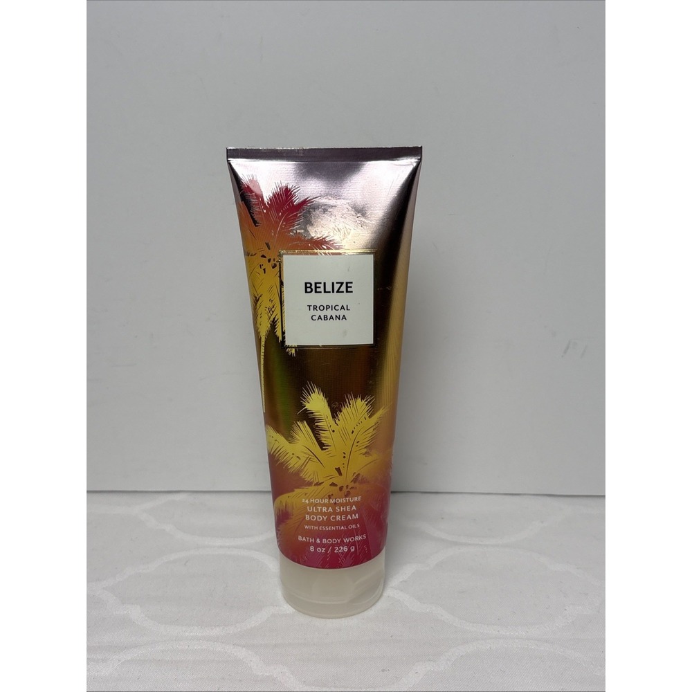 Bath & Body Works Belize Tropical Cabana 8 Ounce Body Cream Lotion New Rare
